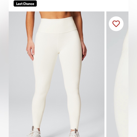 NWOT Fabletics White Define PowerHold® High-Waisted Legging - Picture 4 of 5